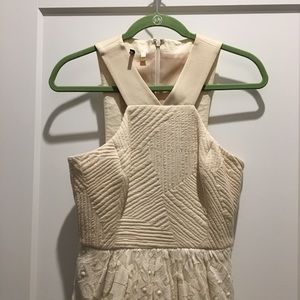 Anthropologie 4c collective cream dress